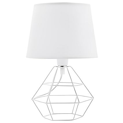 Pantalla de recambio para lámpara de mesa DIAMOND E27 blanco