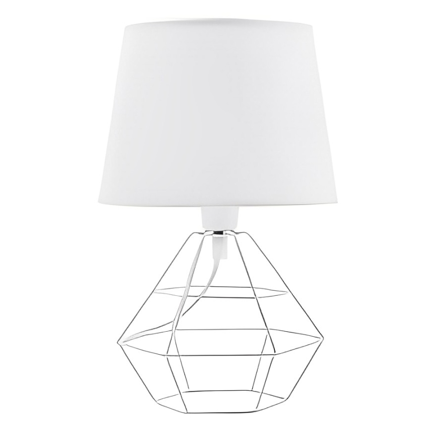 Pantalla de recambio para lámpara de mesa DIAMOND E27 blanco