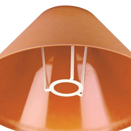 Pantalla de recambio para lámpara de mesa E14 21x11 cm naranja