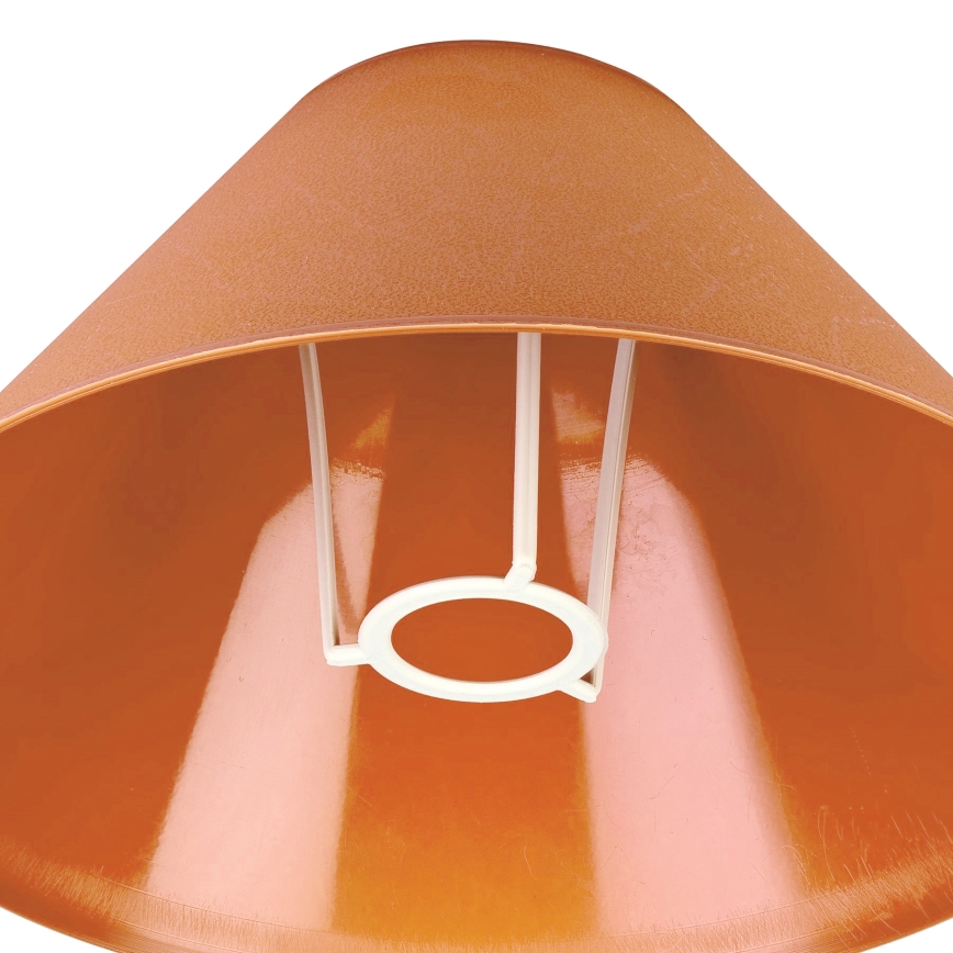 Pantalla de recambio para lámpara de mesa E14 21x11 cm naranja