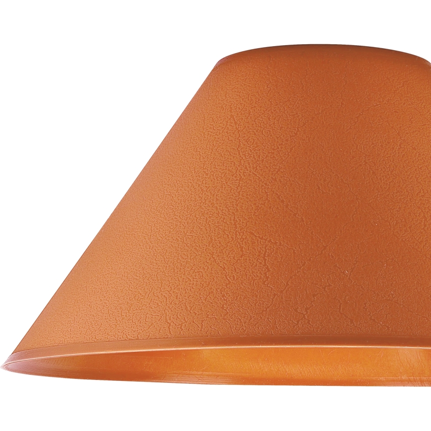 Pantalla de recambio para lámpara de mesa E14 21x11 cm naranja