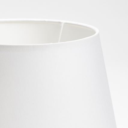 Pantalla de recambio para lámpara de mesa LORENZO E27 blanco