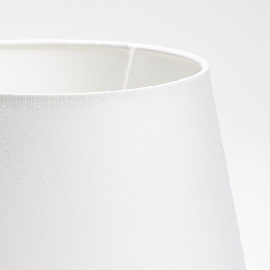 Pantalla de recambio para lámpara de mesa LORENZO E27 blanco