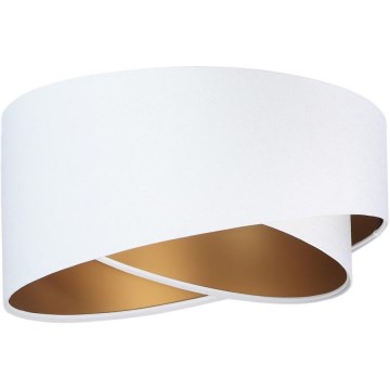 Pantalla para araña GALAXY E27 diá. 45 cm blanco/dorado