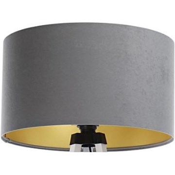 Pantalla para lámpara de pie STANDART E27 diá. 45 cm gris/dorado