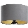 Pantalla para lámpara de pie STANDART E27 diá. 45 cm gris/dorado