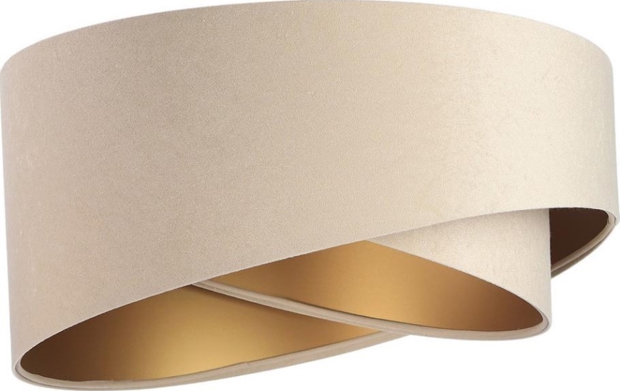 Pantalla universal GALAXY E27 diá. 45 cm beige/dorado