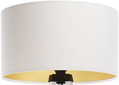 Pantalla universal STANDART E27 diá. 45 cm blanco/dorado