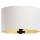 Pantalla universal STANDART E27 diá. 45 cm blanco/dorado
