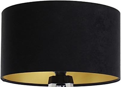 Pantalla universal STANDART E27 diá. 45 cm negro/dorado