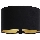 Pantalla universal STANDART E27 diá. 45 cm negro/dorado