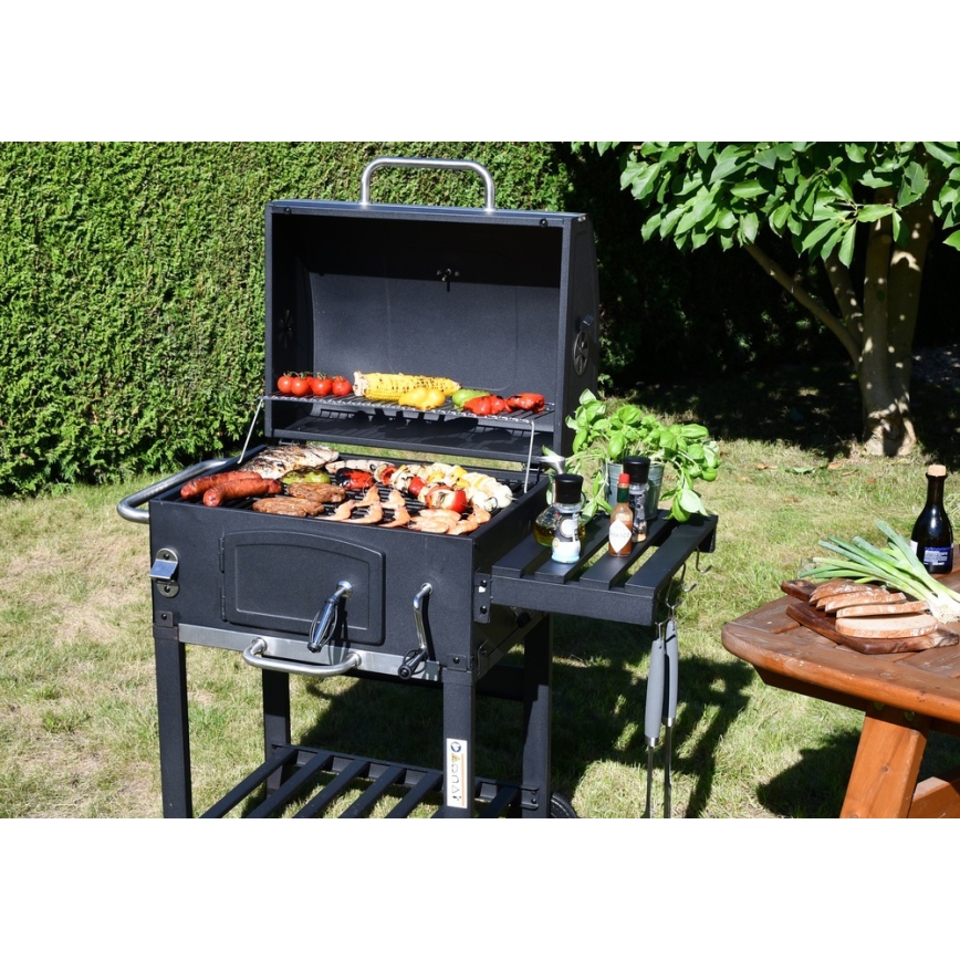 Parrilla de carbón negro