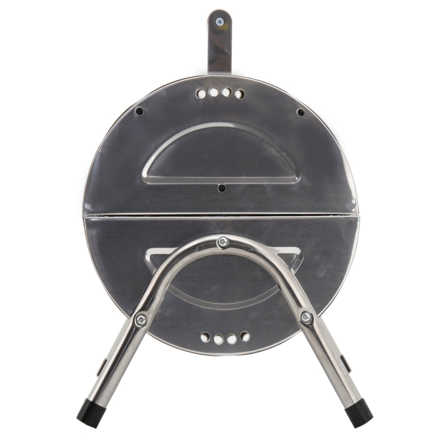 Parrilla de carbón portátil cromo brillante