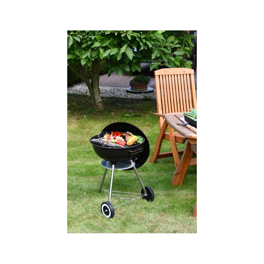 Parrilla de carbón portátil negro