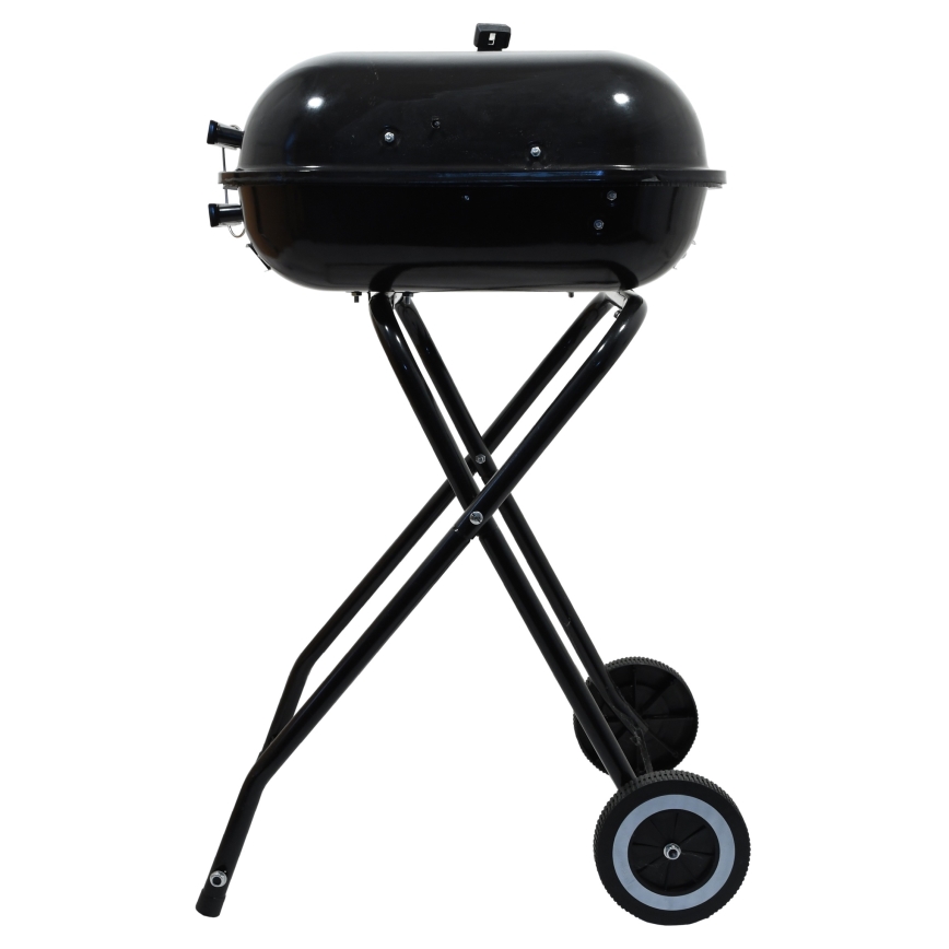 Parrilla de carbón portátil negro