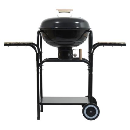 Parrilla de carbón portátil negro/madera
