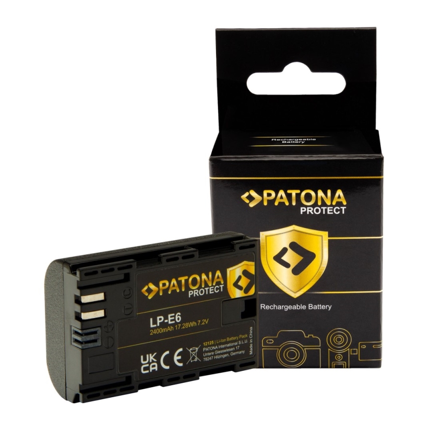 PATONA - Acumulador Canon LP-E6 2400mAh Li-Ion Protect