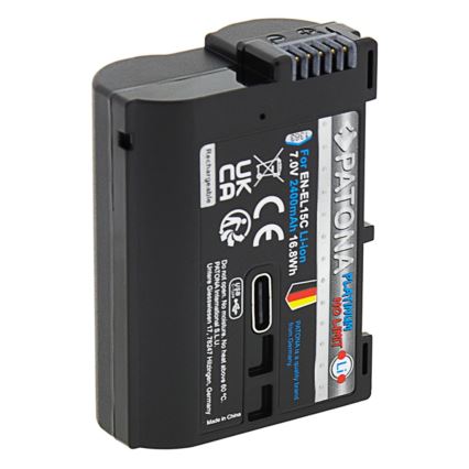 PATONA - Acumulador Nikon EN-EL15C 2600mAh Li-Ion Platinum USB-C