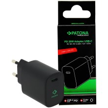PATONA - Adaptador de corriente USB-C Power delivery 20W/230V negro