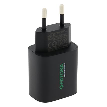 PATONA - Adaptador de corriente USB-C Power delivery 20W/230V negro