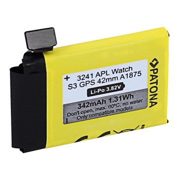 PATONA - Batería Apple Watch 3 GPS 342mAh A1875 42 mm