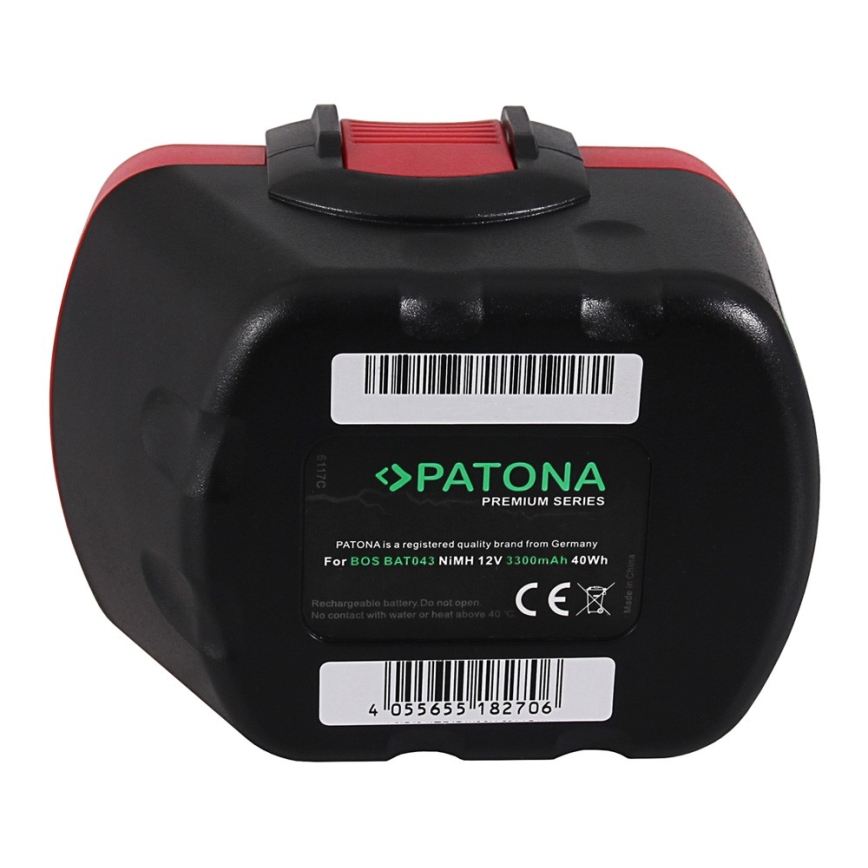 PATONA - Batería Bosch 12V 3300mAh Ni-MH Premium