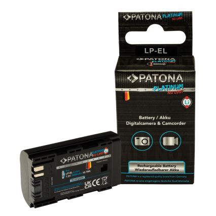 PATONA - Batería Canon LP-EL 2600mAh Li-Ion Platinum para photoflash Speedlite EL-1