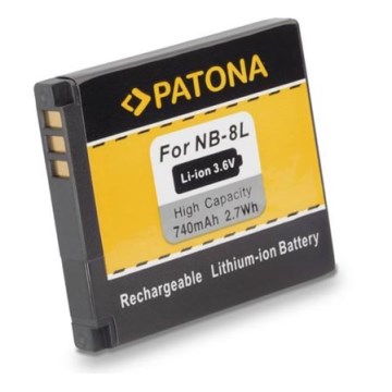 PATONA - Batería Canon NB-8L 740mAh Li-Ion