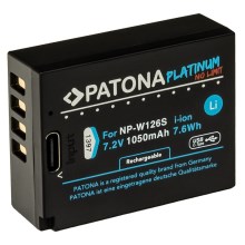 PATONA - Batería Fuji NP-W126S 1050mAh Li-Ion Platinum cargador USB-C