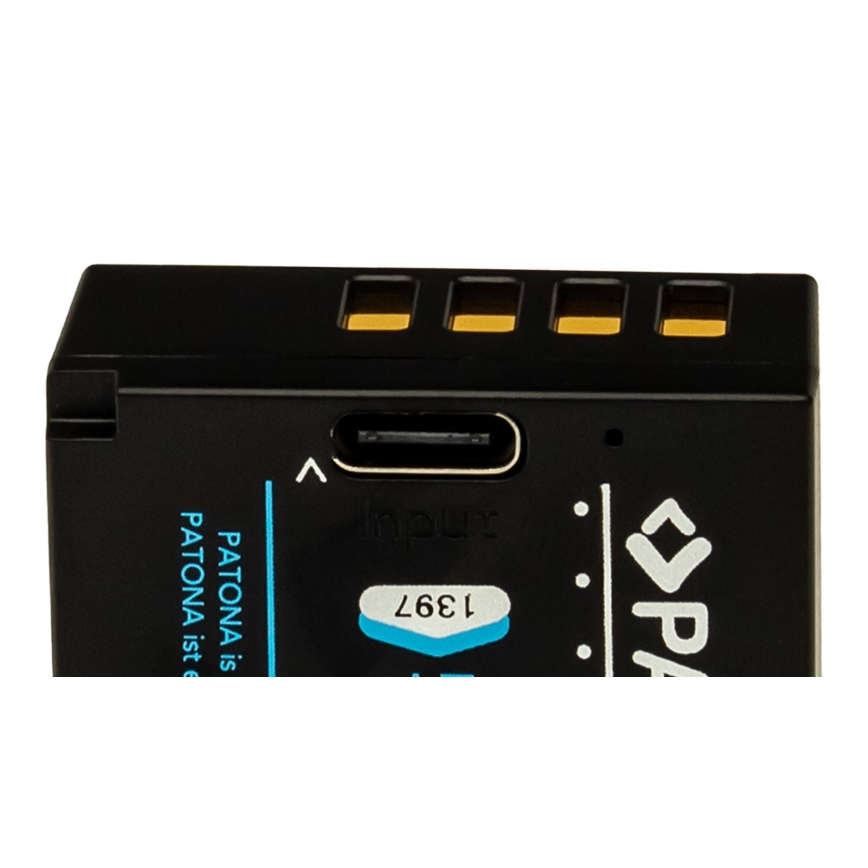 PATONA - Batería Fuji NP-W126S 1050mAh Li-Ion Platinum cargador USB-C