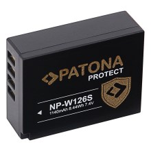 PATONA - Batería Fuji NP-W126S 1140mAh Li-Ion Protect
