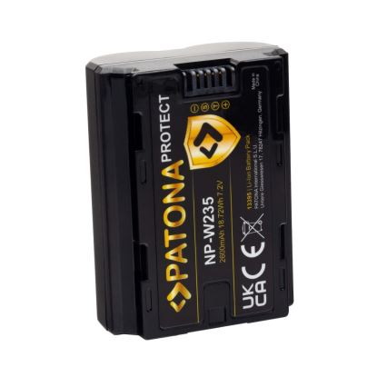 PATONA - Batería Fuji NP-W235 2600mAh Li-Ion 7,2V Protect X-T4
