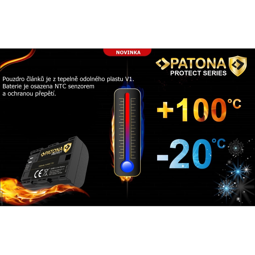 PATONA - Batería Fuji NP-W235 2600mAh Li-Ion 7,2V Protect X-T4