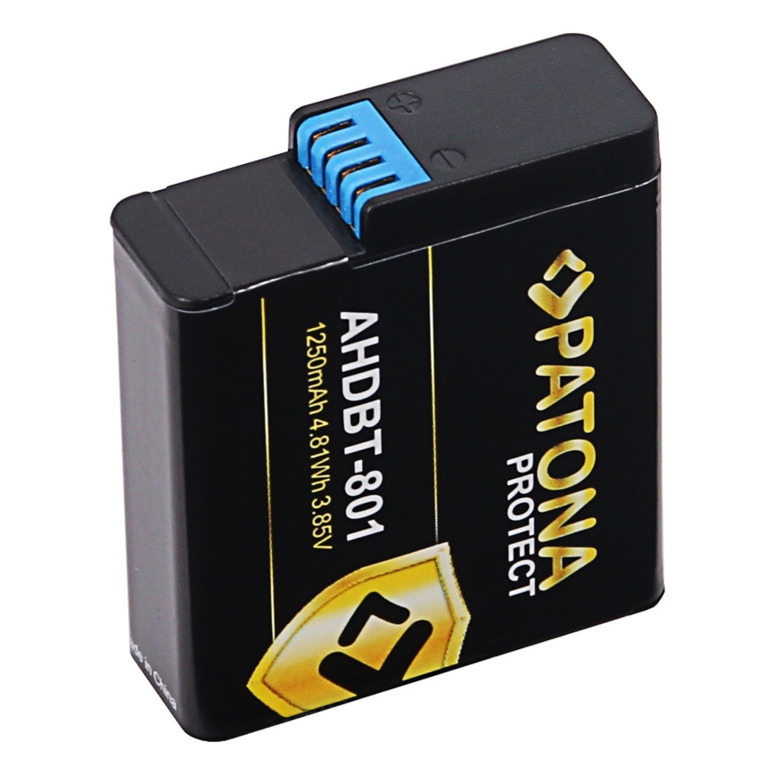 PATONA - Batería GoPro Hero 5/6/7/8 1250mAh Li-Ion Protect