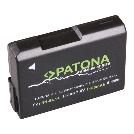 PATONA - Batería Nikon EN-EL14 1100mAh Li-Ion Premium