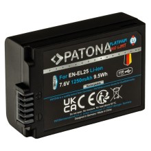 PATONA - Batería Nikon EN-EL25 1250mAh Li-Ion Platinum cargador USB-C