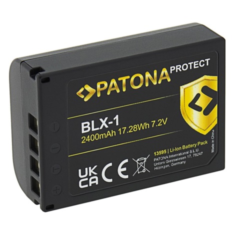 PATONA - Batería Olympus BLX-1 2250mAh Li-Ion Protect OM-1
