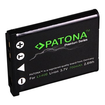 PATONA - Batería Olympus Li-40B 700mAh Li-Ion Premium