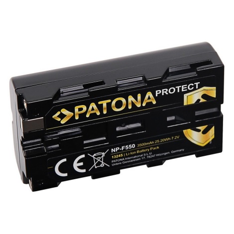PATONA - Batería Sony NP-F550 3500mAh Li-Ion 7.2V Protect