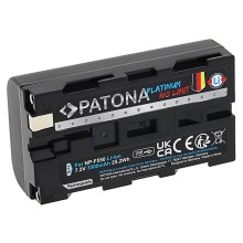 PATONA - Batería Sony NP-F550/F330/F570 3500mAh Li-Ion Platinum cargador USB-C