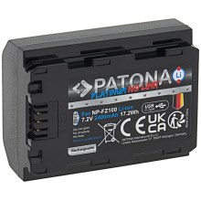 PATONA - Batería Sony NP-FZ100 2400mAh Li-Ion Platinum USB-C