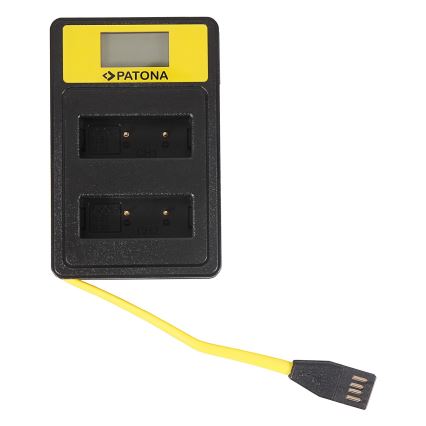 PATONA - Cargador Dual Olympus BLS5 con LCD,USB