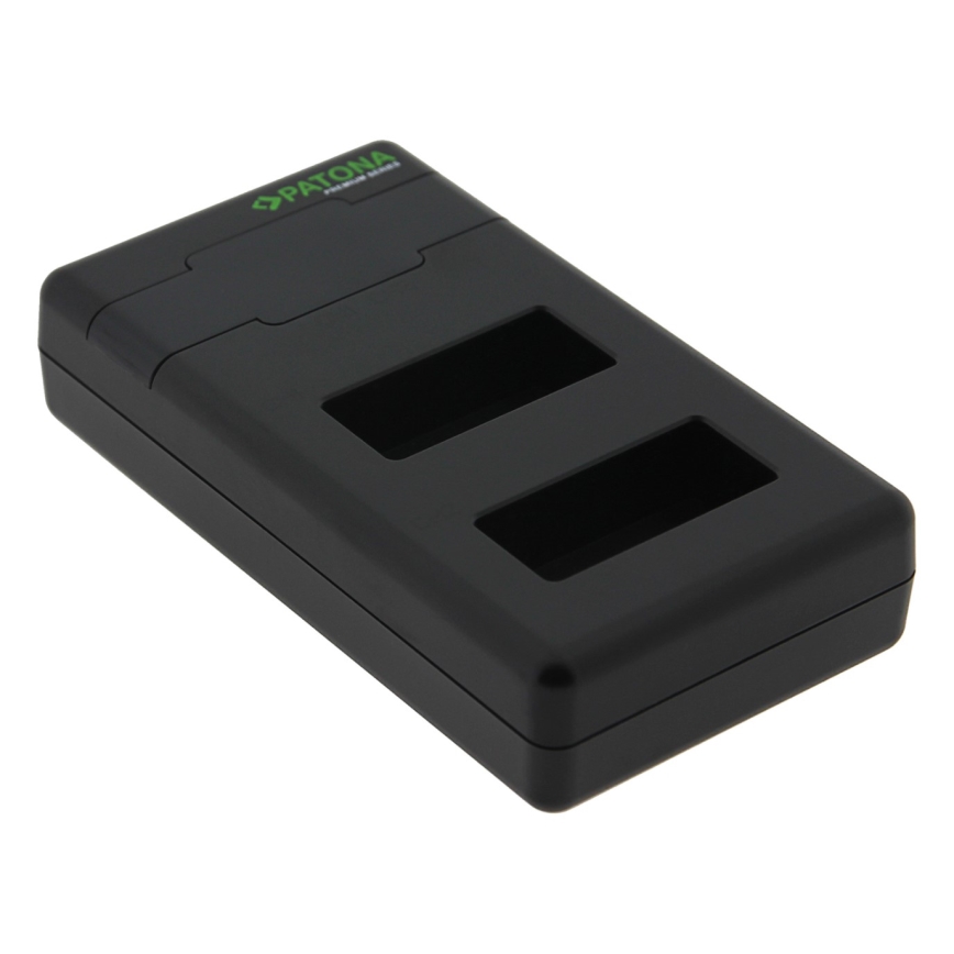 PATONA - Cargador rápido Dual Canon LP-E17 + cable USB-C 0,6m