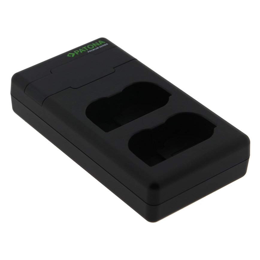 PATONA - Cargador rápido Dual Nikon EN-EL15/EN-EL15C + cable USB-C 0,6m