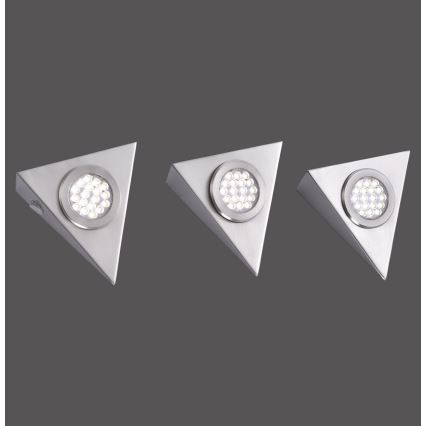 Paul Neuhaus 1119-55-3 - SET 3x LED de iluminación para muebles con sensor HELENA LED/2,5W/230V