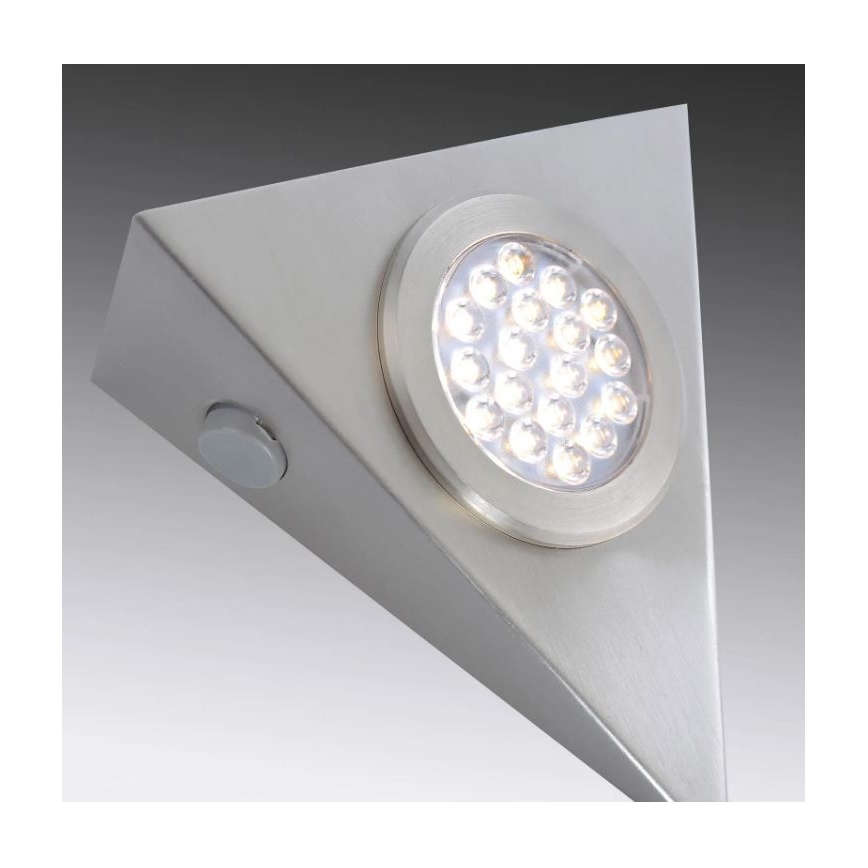 Paul Neuhaus 1119-55-3 - SET 3x LED de iluminación para muebles con sensor HELENA LED/2,5W/230V