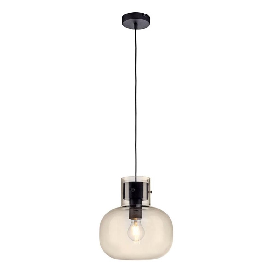 Paul Neuhaus 2003-27 - Lámpara colgante SHITAKE 1xE27/10W/230V diá. 25 cm humo