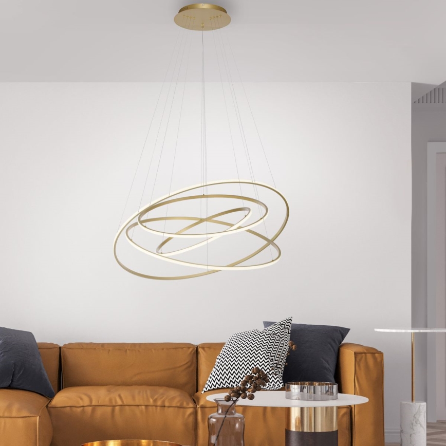 Paul Neuhaus 2124-60 - Lámpara de araña LED regulable TESSARA LED/97W/230V 2700-5000K + control remoto
