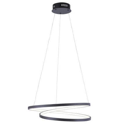 Paul Neuhaus 2472-18 - Lámpara de araña LED regulable de cable ROMAN LED/30W/230V negro