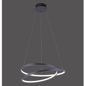 Paul Neuhaus 2472-18 - Lámpara de araña LED regulable de cable ROMAN LED/30W/230V negro